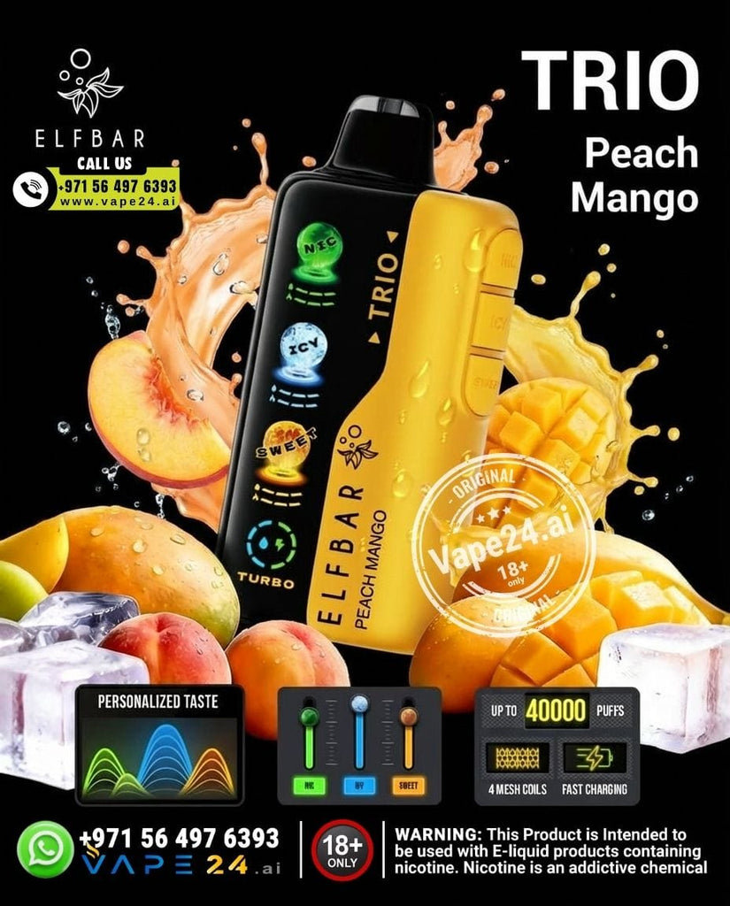 ELF BAR Trio 40K Disposable Vape 40000 Puffs – Custom Flavor Modes | Dubai UAE