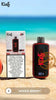 KIEF disposable vape featuring Peach Ice flavor, displayed on a beach with a fruity background.