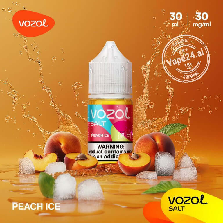 Buy Vozol Saltnic 30MG & 50MG E-liquid in Dubai - Best Price Flavors ::: Peach Ice