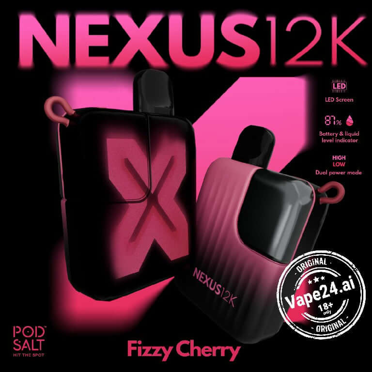 Buy Pod Salt Nexus 12000 Puffs Disposable Vape in Dubai UAE FLAVOR ::: Fizzy Cherry