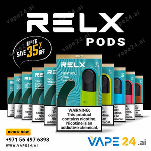 Buy RELX PRO, Infinity & Essential Pods | Vape24.ai UAEFlavors-: Double Apple