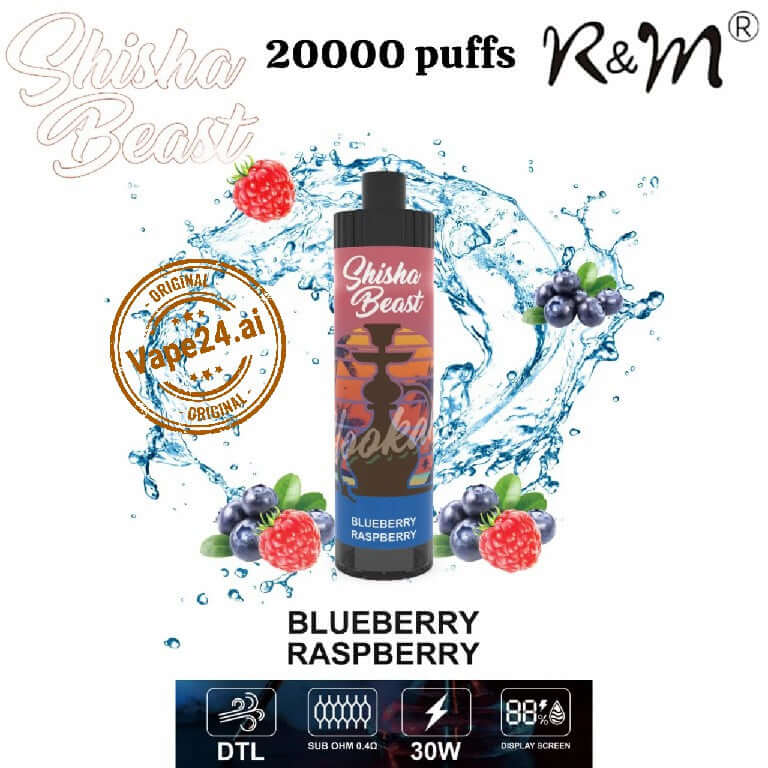 R&M Shisha Beast 20000 Puffs Disposable Vape Dubai – vape24.ai