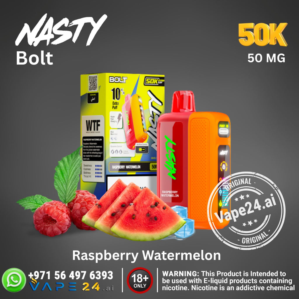 wtf disposable vape Nasty Bolt Hyperbeast 50K Disposable Vape 50mg in Dubai – vape24.ai