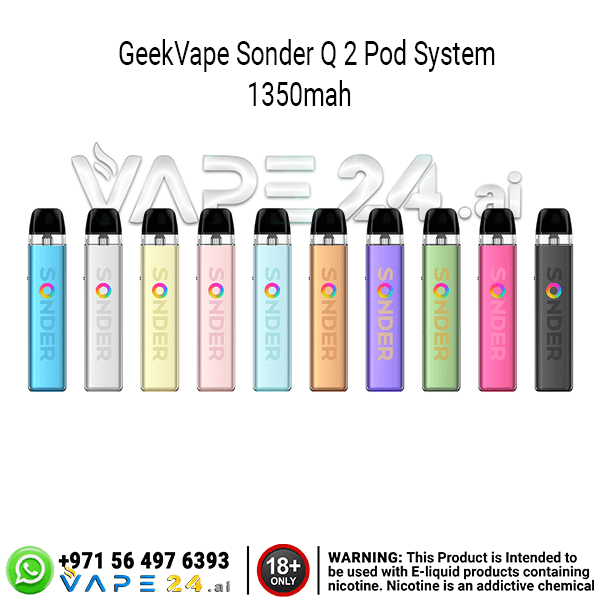 GeekVape Sonder Q 2 Pod Kit 1350mAh – Best Vape in UAE All Color Variation Cover