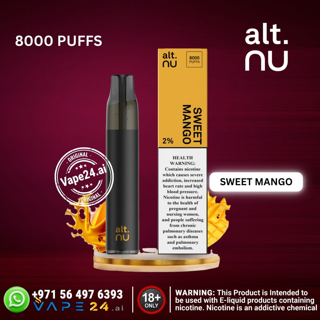 ALT NU 7 8000 Puffs Disposable Vape  2% in Dubai UAE