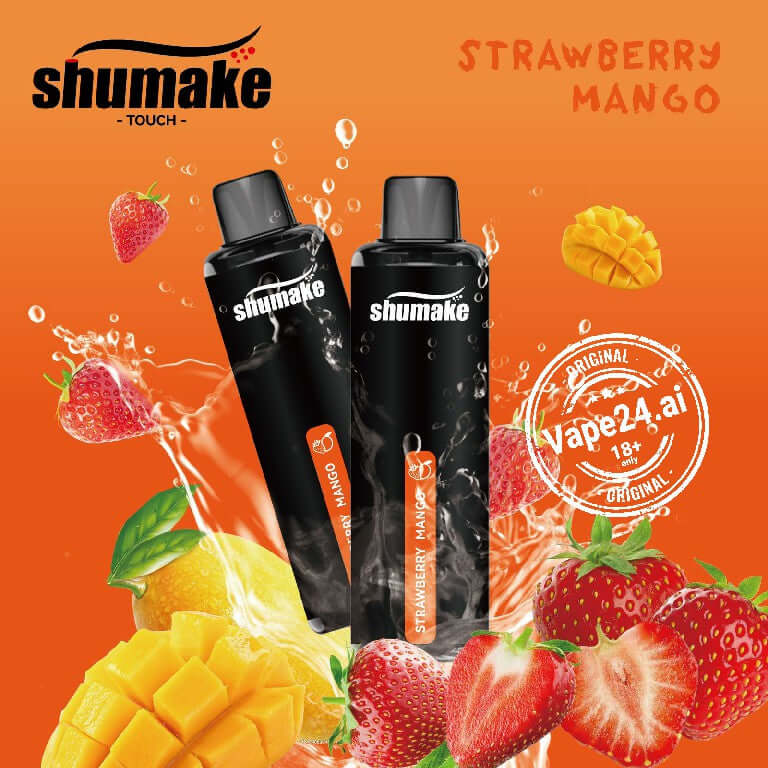 Shumake Touch 15000 Puffs Disposable Vape UAE Flavors ::: Strawberry Mango