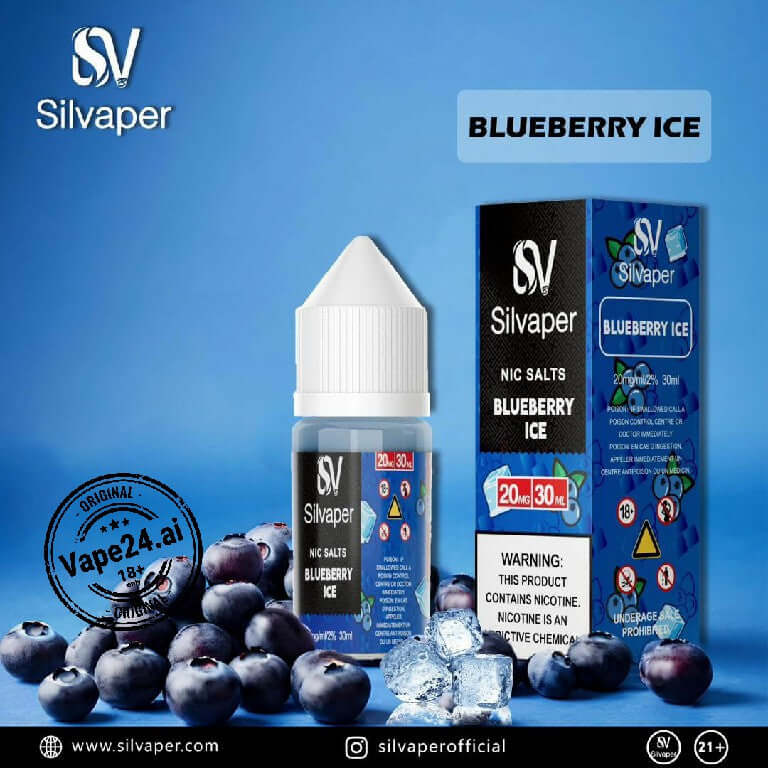 Silvaper Salt Nic 20mg 30ml – Premium E-Liquid in UAE Flavors: Blueberry Ice