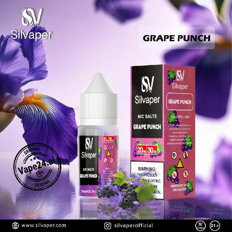 Silvaper Salt Nic 20mg 30ml – Premium E-Liquid in UAE Flavors: Grape Punch