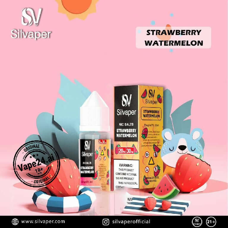 Silvaper Salt Nic 20mg 30ml – Premium E-Liquid in UAE Flavors: Strawberry Watermelon