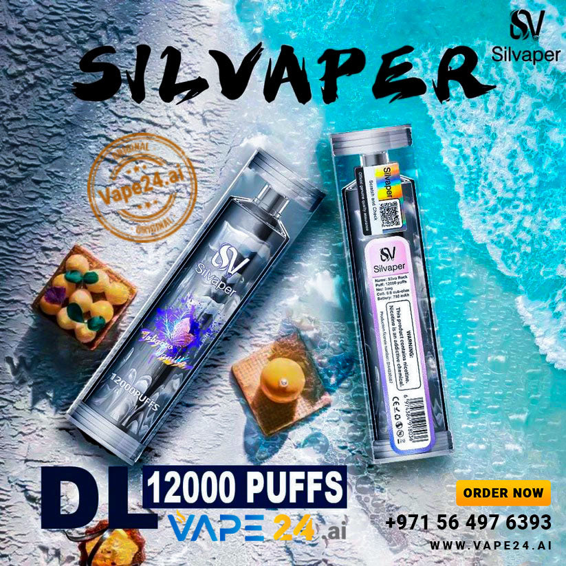 Silvaper Silva Rock 12000 DTL Puffs Disposable Vape Dubai UAE 20240.6ohm Coil,20ml E-juice,Cheap Vapes,DTL Puffs,Nicotine Strength,Online Order,Rechargeable Battery,Silva Rock,Silvaper,Silvaper Rock 12000