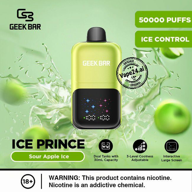 Geek Bar Ice Prince 50000 Puffs Disposable Vape in Dubai UAE