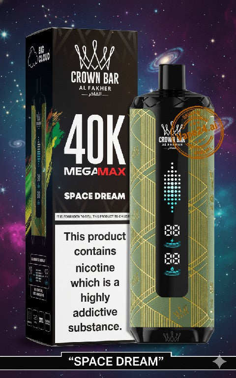 Al Fakher Crown Bar Mega Max 40k Puffs DTL Disposable Vape in Dubai