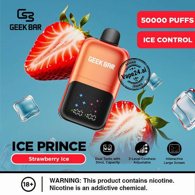 Geek Bar Ice Prince 50000 Puffs Disposable Vape in Dubai UAE