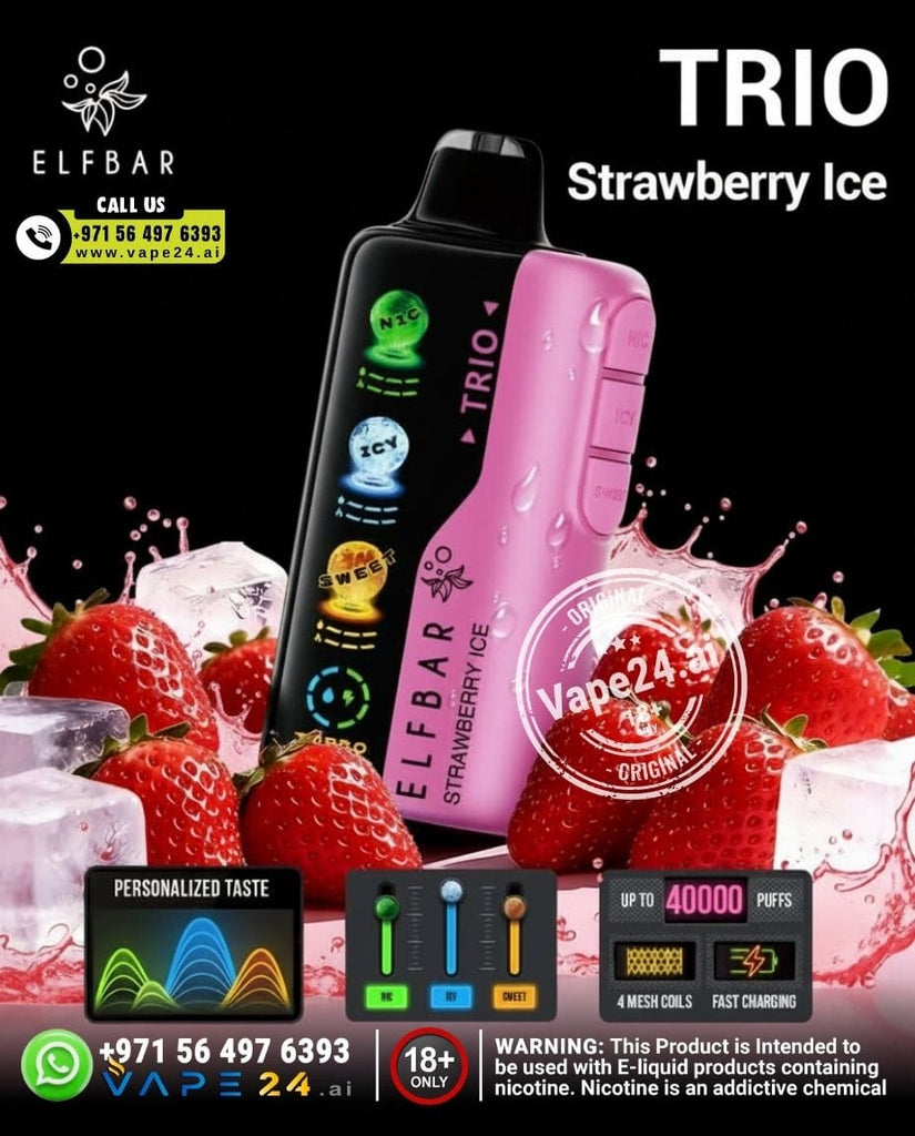 ELF BAR Trio 40K Disposable Vape 40000 Puffs – Custom Flavor Modes | Dubai UAE