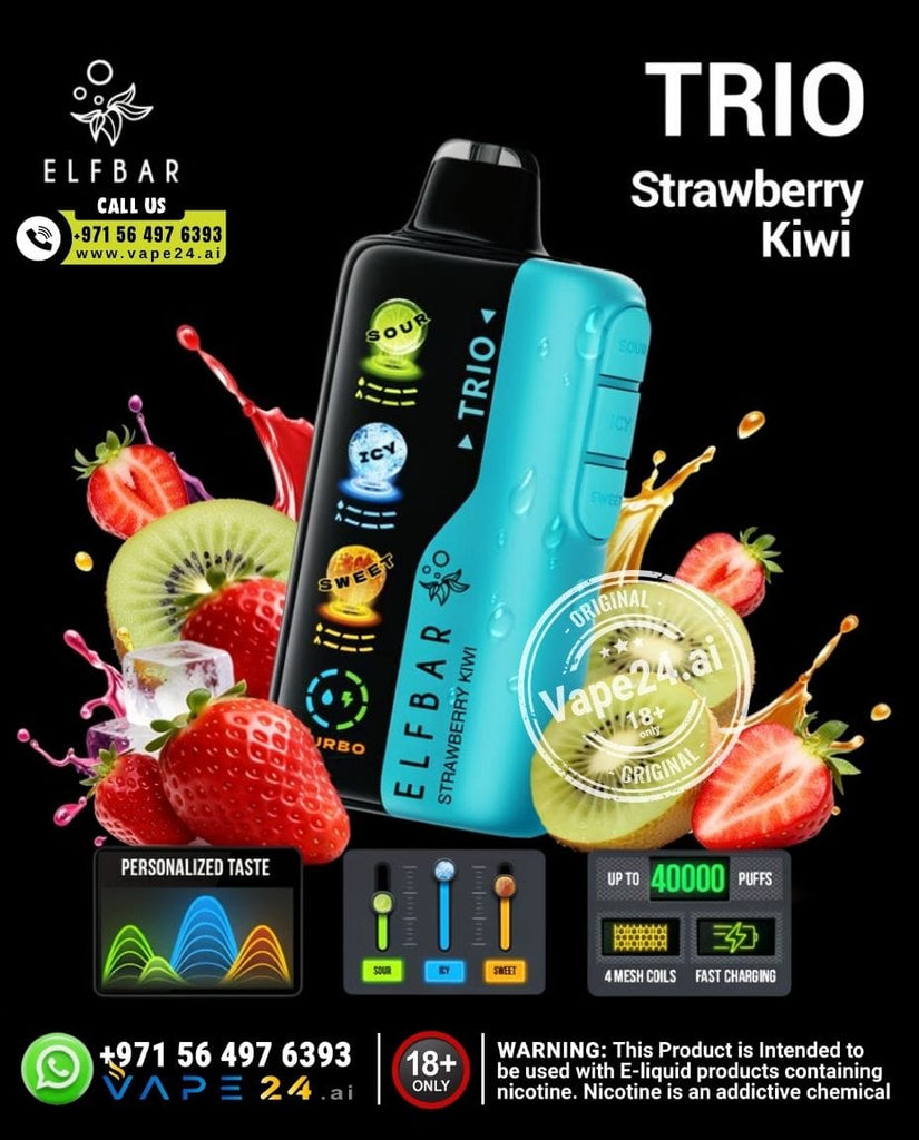 ELF BAR Trio 40K Disposable Vape 40000 Puffs – Custom Flavor Modes | Dubai UAE