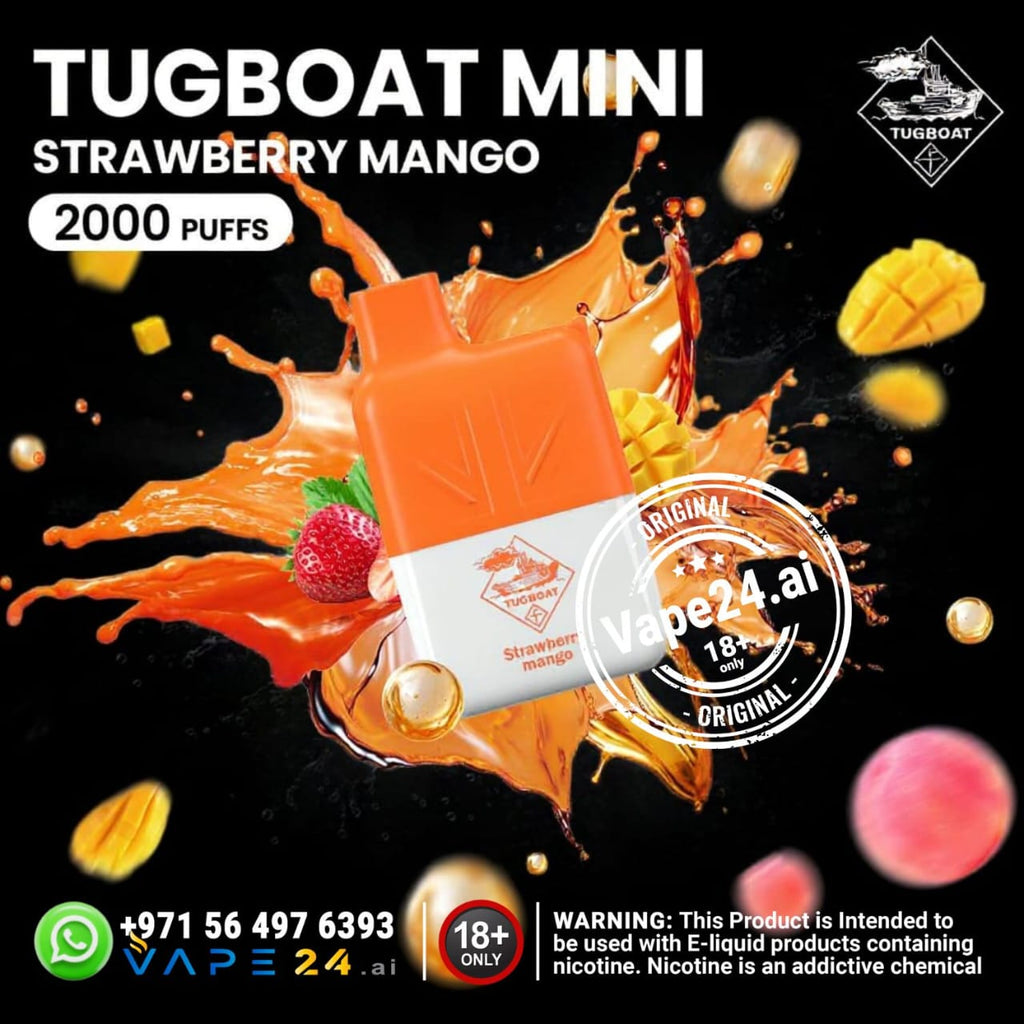 Tugboat Mini 2000 Puffs 2% Disposable Vape in UAE