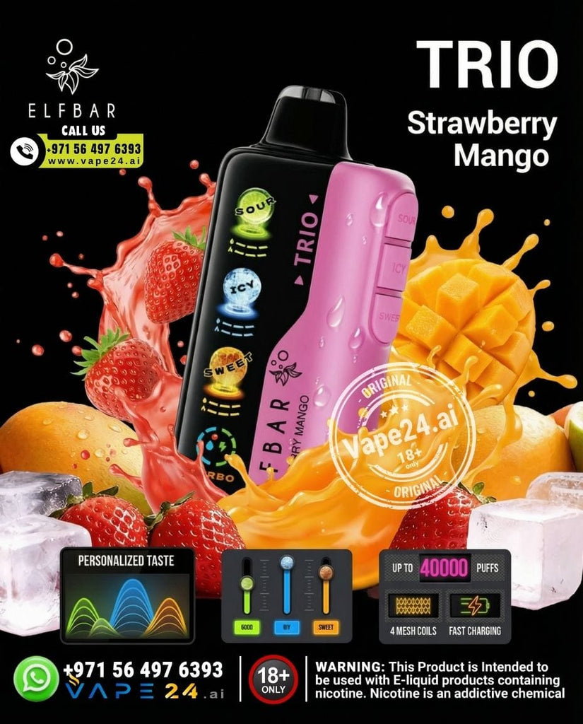 ELF BAR Trio 40K Disposable Vape 40000 Puffs – Custom Flavor Modes | Dubai UAE
