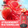 Silvaper strawberry watermelon vape juice with watermelon slices, strawberries, and juice splashes on a colorful background.