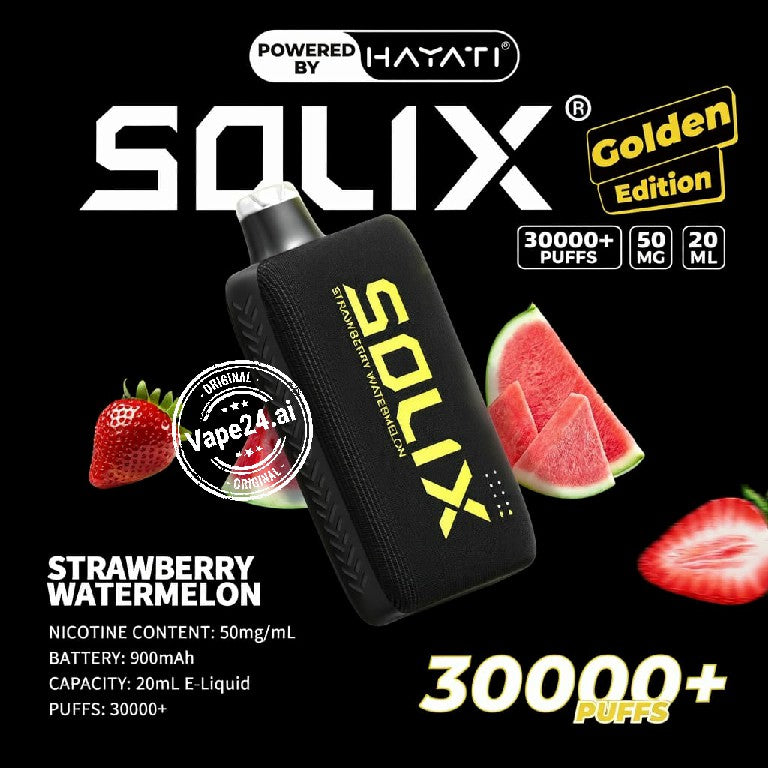Hayati Solix 30000 Puffs Golden Edition Disposable Vape  in Dubai UAE
