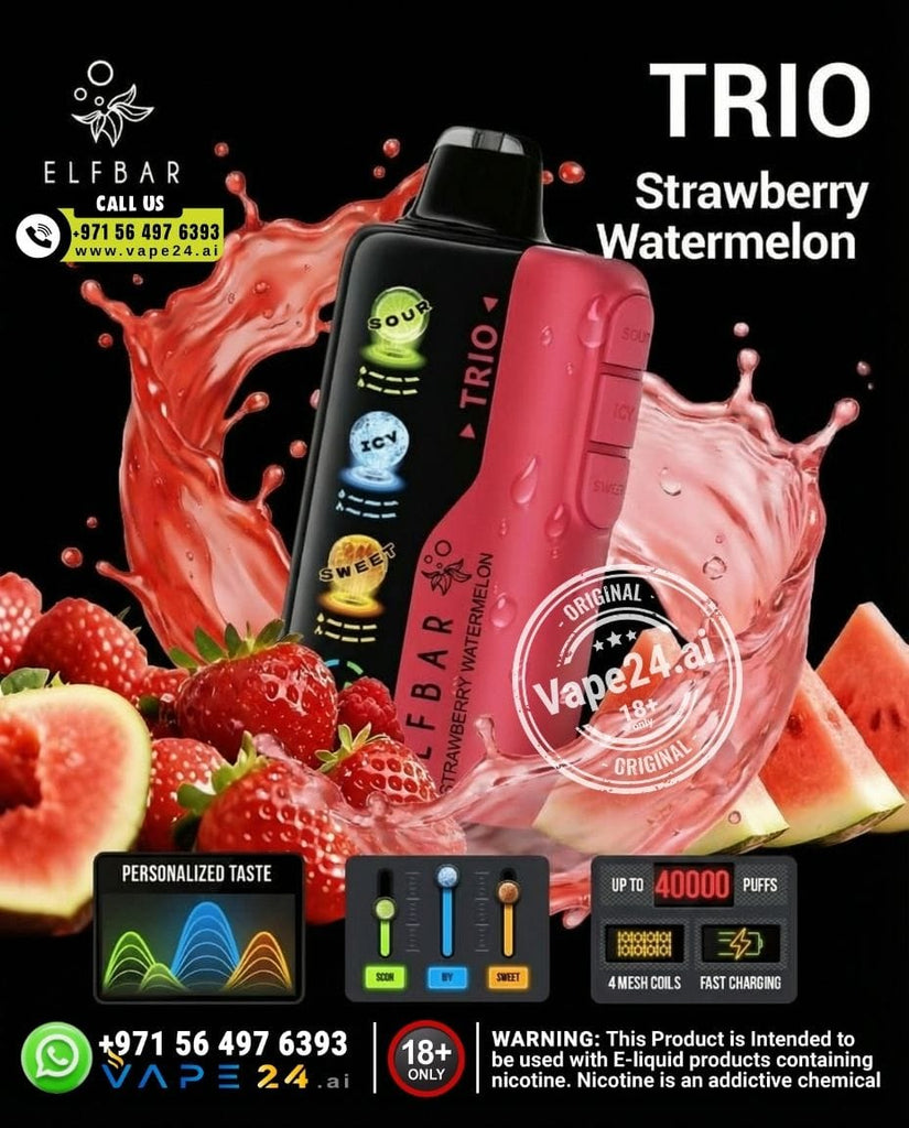 ELF BAR Trio 40K Disposable Vape 40000 Puffs – Custom Flavor Modes | Dubai UAE