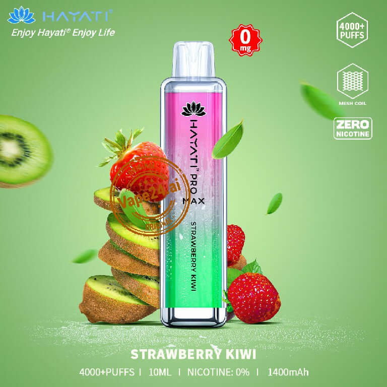 HAYATI PRO MAX Strawberry Kiwi Disposable Vape with 4000+ puffs and 1400mAh battery