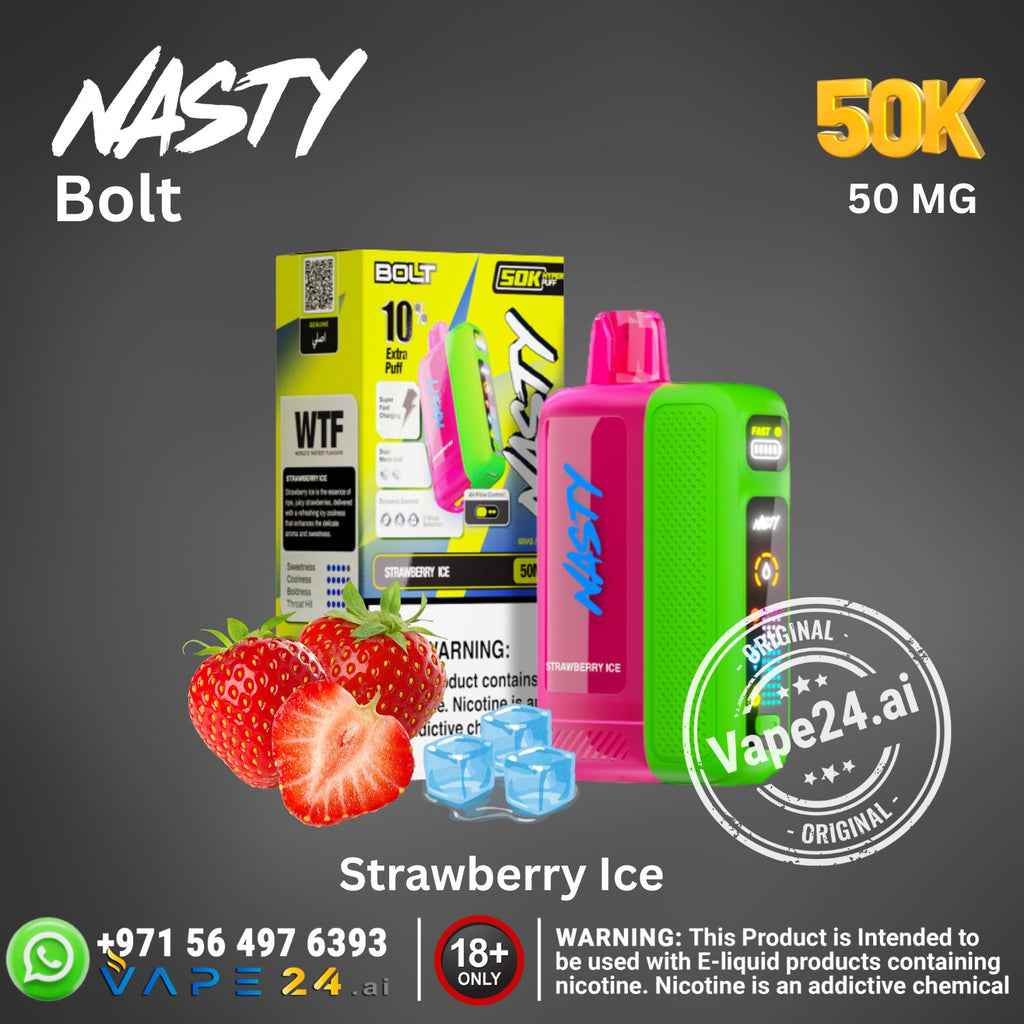 Nasty Bolt Hyperbeast 50K Puffs 50mg Disposable Vape in UAE