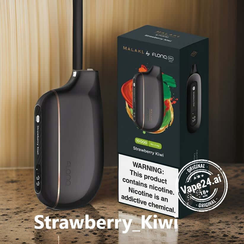 Malaki Flonq 10000 Puffs Max Smart 2% Nicotine Vape in Dubai Flavors ::: Strawberry Kiwi vape24.ai