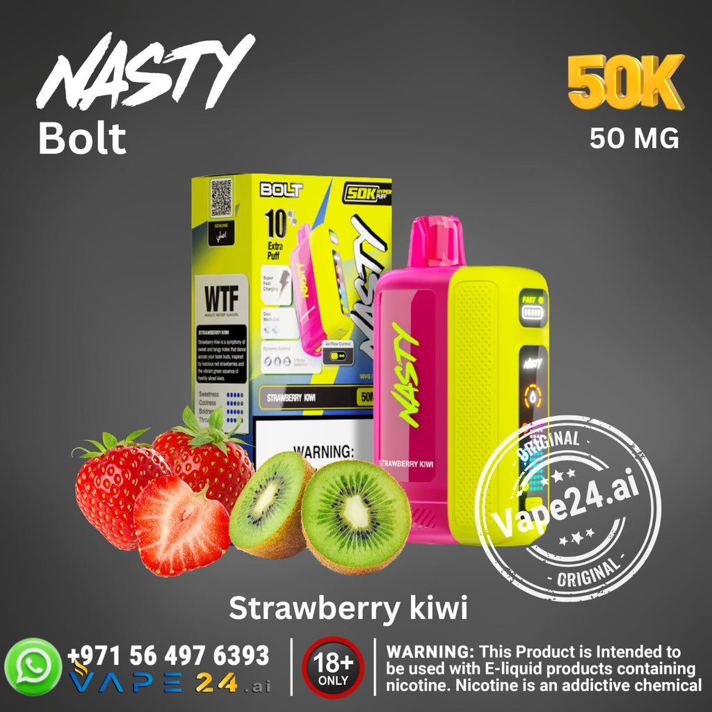 Nasty Bolt Hyperbeast 50K Puffs 50mg Disposable Vape in UAE
