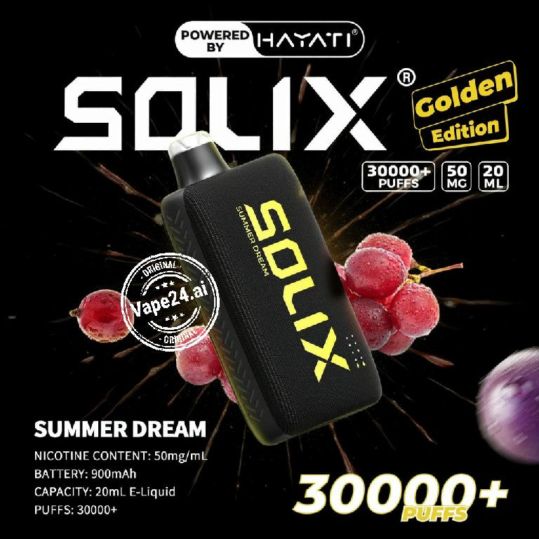 Hayati Solix 30000 Puffs Golden Edition Disposable Vape  in Dubai UAE