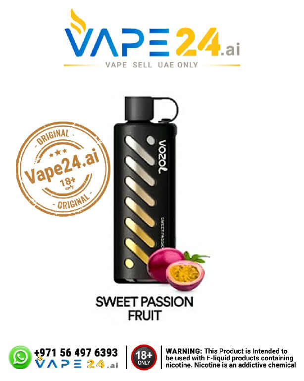 Vozol Gear Shisha 25000 Puffs Disposable Vape in Dubai Flavors: Sweet Passion Fruit