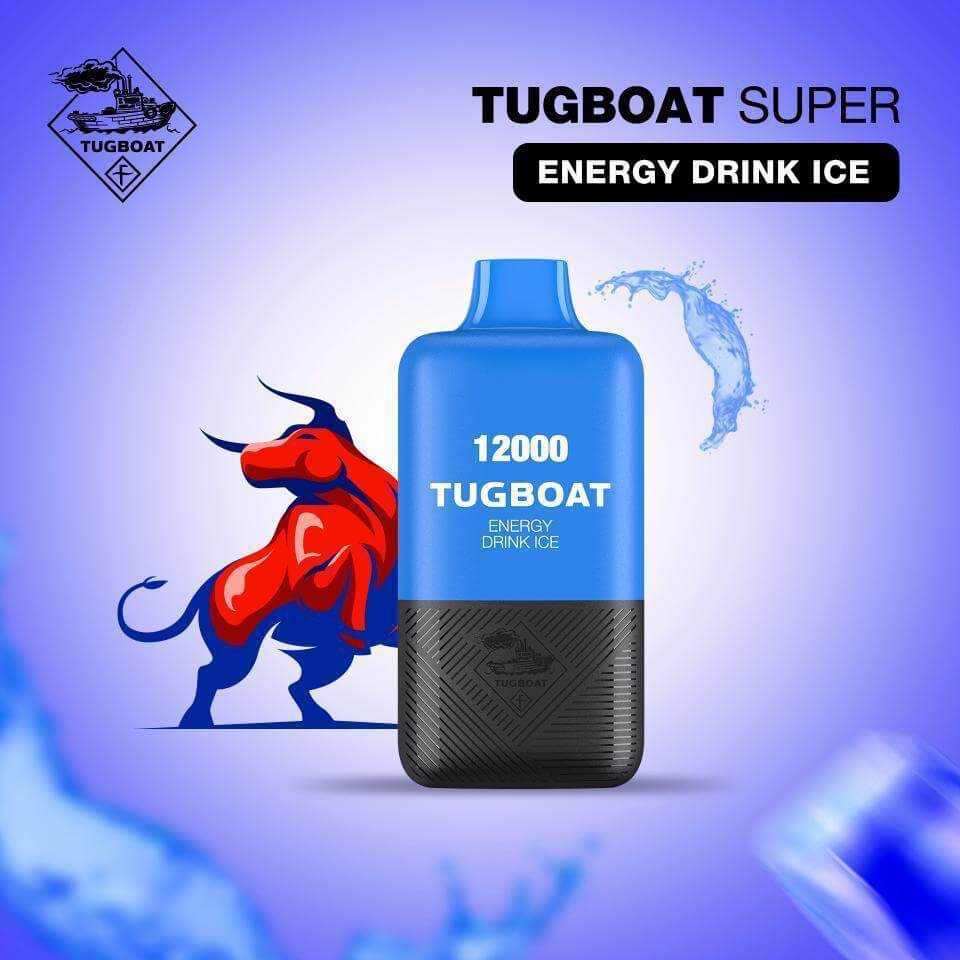 Tugboat Super 12000 Puffs - Best Price in DubaiFlavors-: Energy Drink Ice