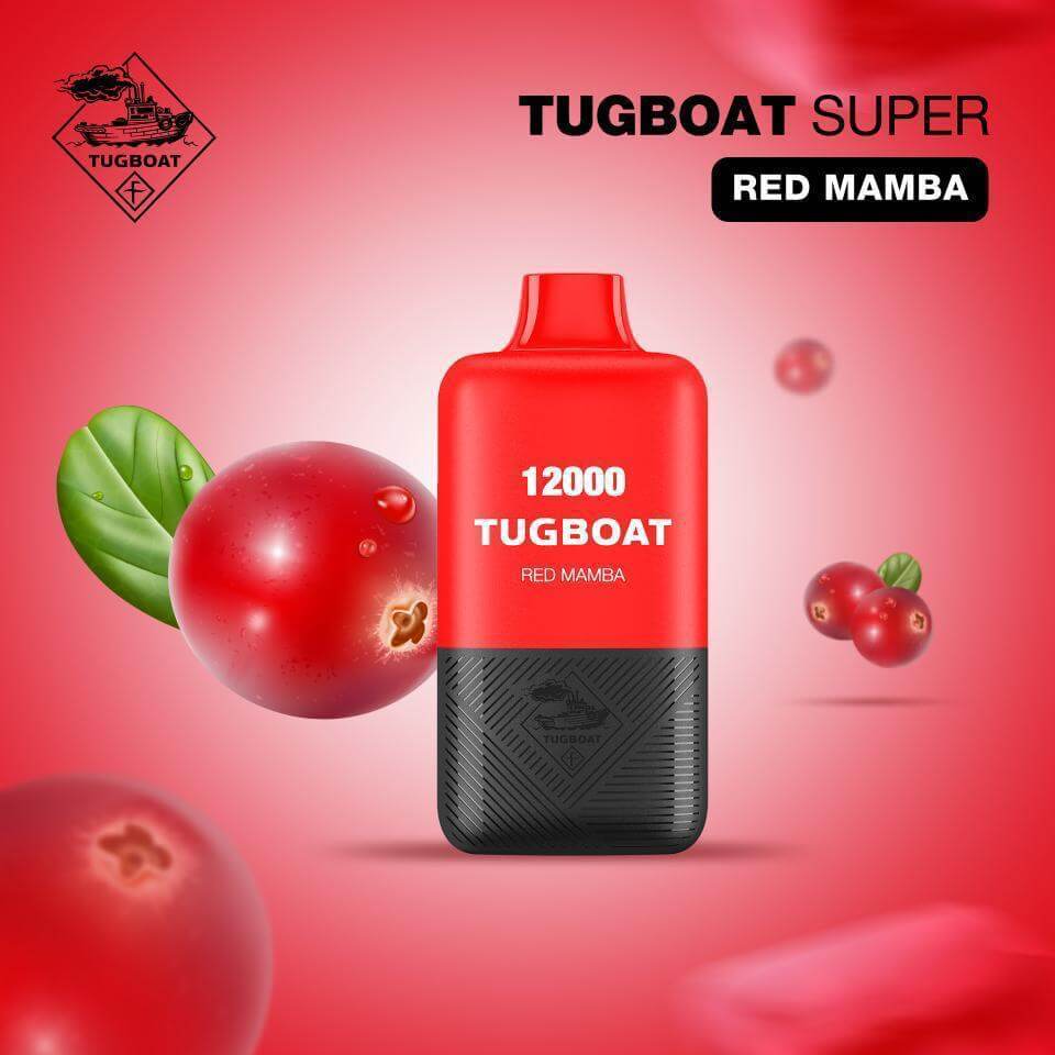 Tugboat Super 12000 Puffs - Best Price in DubaiFlavors-: Red Mamba