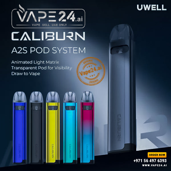 Buy UWELL Caliburn A2S Vape 2024 - Best Price in DubaiColor: Purple