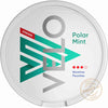 VELO Polar Mint Nicotine Pouches tin, strong flavor, ideal for a convenient nicotine experience.