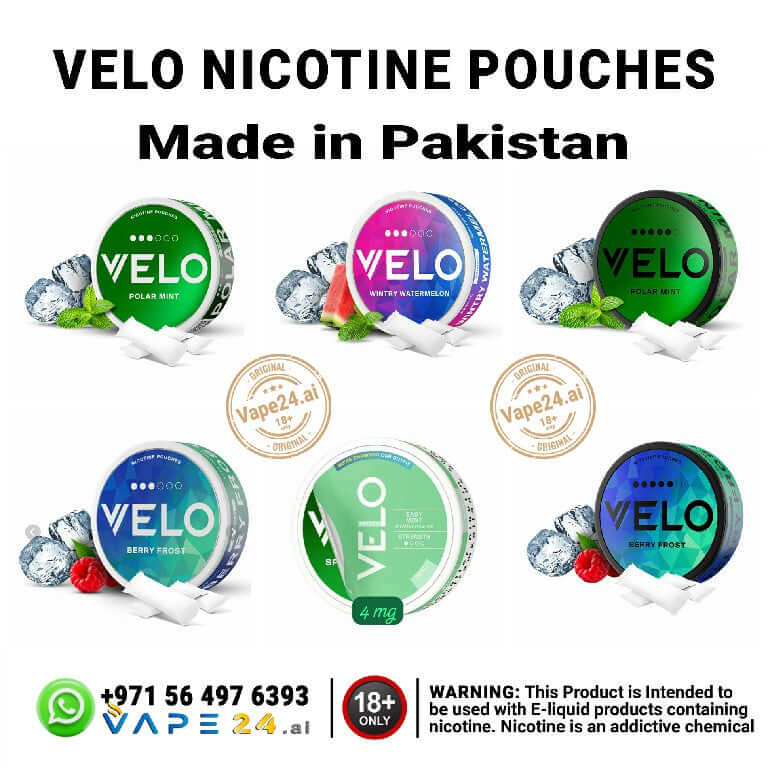 Buy VELO Nicotine Pouches in Dubai - Tobacco-Free & Variety of StrengthsFlavors ::: Berry Frost 6mg