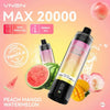 VNSN Max 20,000 Puffs 50MG Disposable Vape in Dubai UAE FLAVOR ::: Peach Mango Watermelon