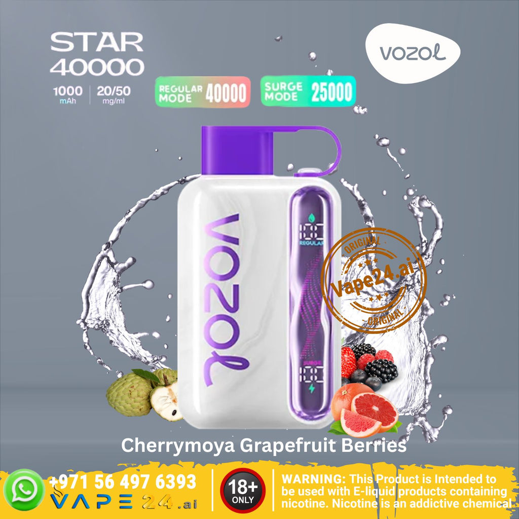 Vozol Star 40000 Puffs Disposable Vape – 20/50mg in Dubai
