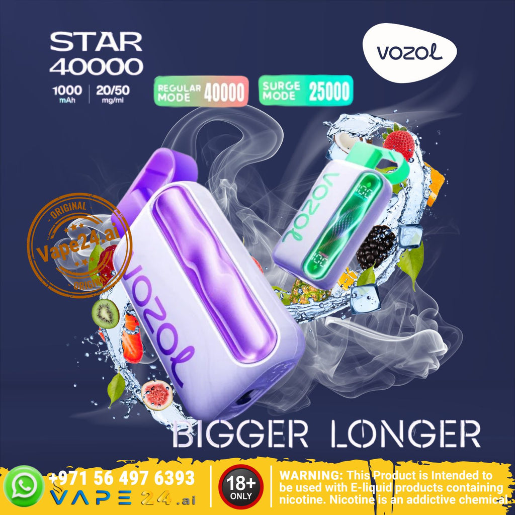 Vozol Star 40000 Puffs Disposable Vape – 20/50mg in Dubai