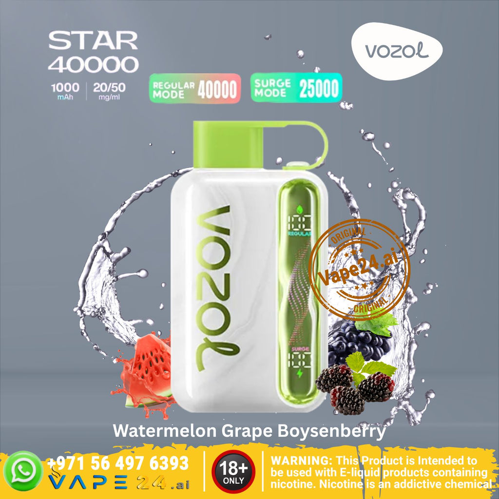 Vozol Star 40000 Puffs Disposable Vape – 20/50mg in Dubai
