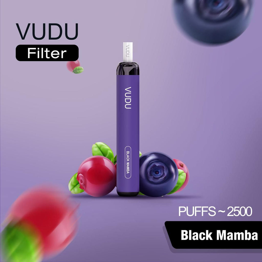 Indulge in 2500 Puffs: VUDU FILTER Best Prices in Dubai UAEFlavors: Black Mamba