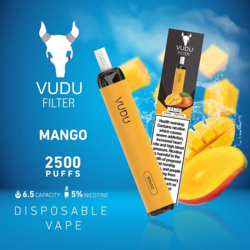 Indulge in 2500 Puffs: VUDU FILTER Best Prices in Dubai UAEFlavors: Mango Ice