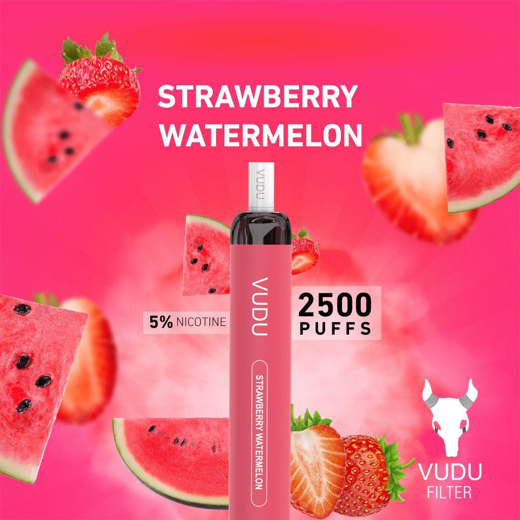 Indulge in 2500 Puffs: VUDU FILTER Best Prices in Dubai UAEFlavors: Strawberry Watermelon