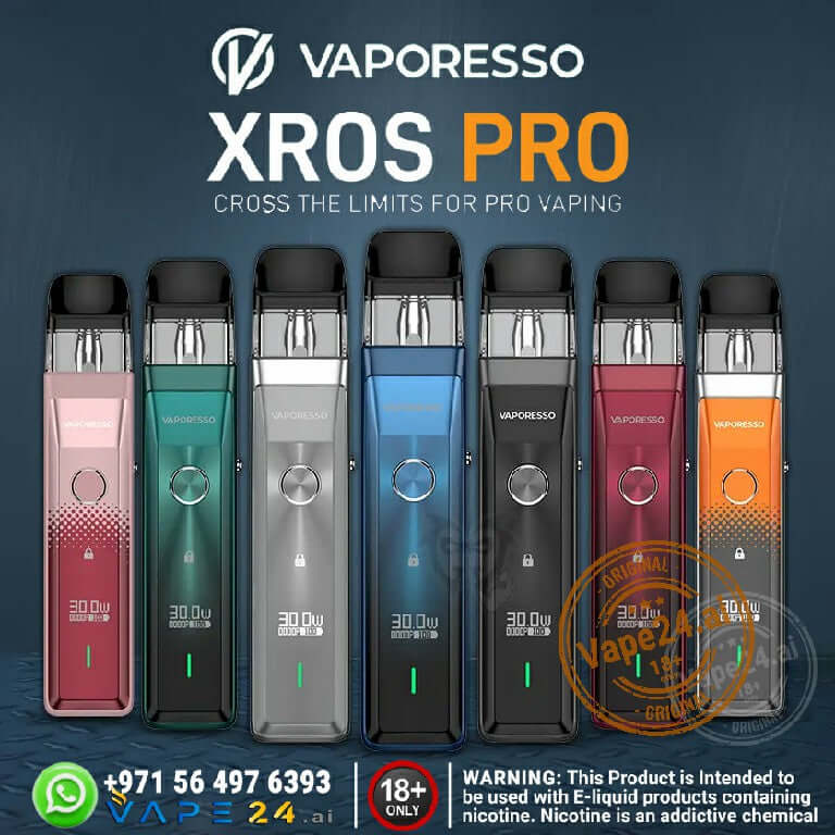 VAPORESSO XROS Pro 30W Pod Device | Best Price in DubaiDevice Model ::: BLACK