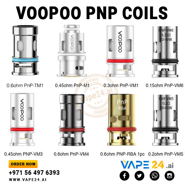 Voopoo PNP Coil Series - Best Price in Dubai UAE 2024Coil: VM1 0.3ohm