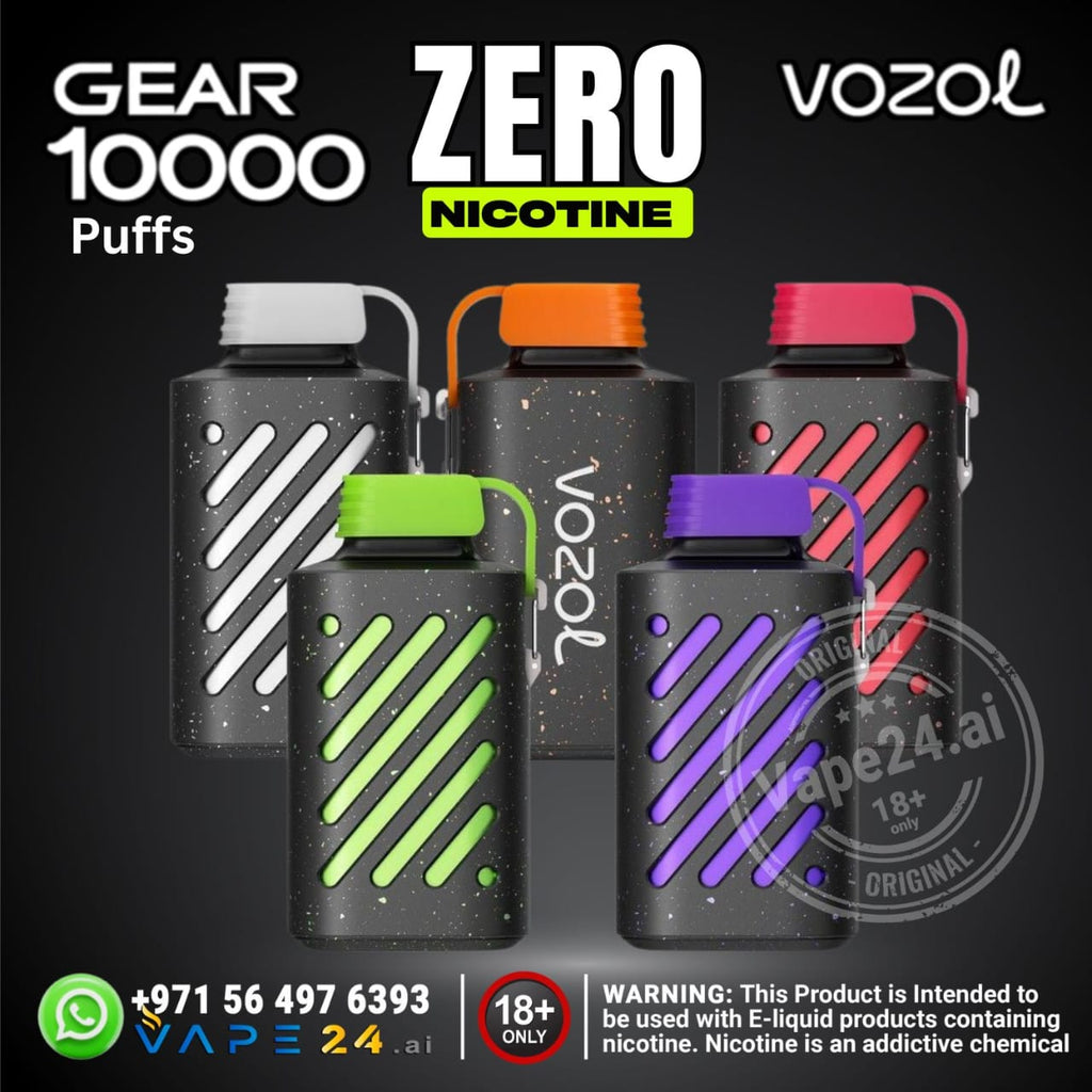 Vozol Gear 10000 Puffs Zero Nicotine (0%) Disposable Vape in Dubai