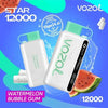 Vozol Star 12000 Puffs Disposable Vape in DubaiFlavors ::: Watermelon Bubble Gum