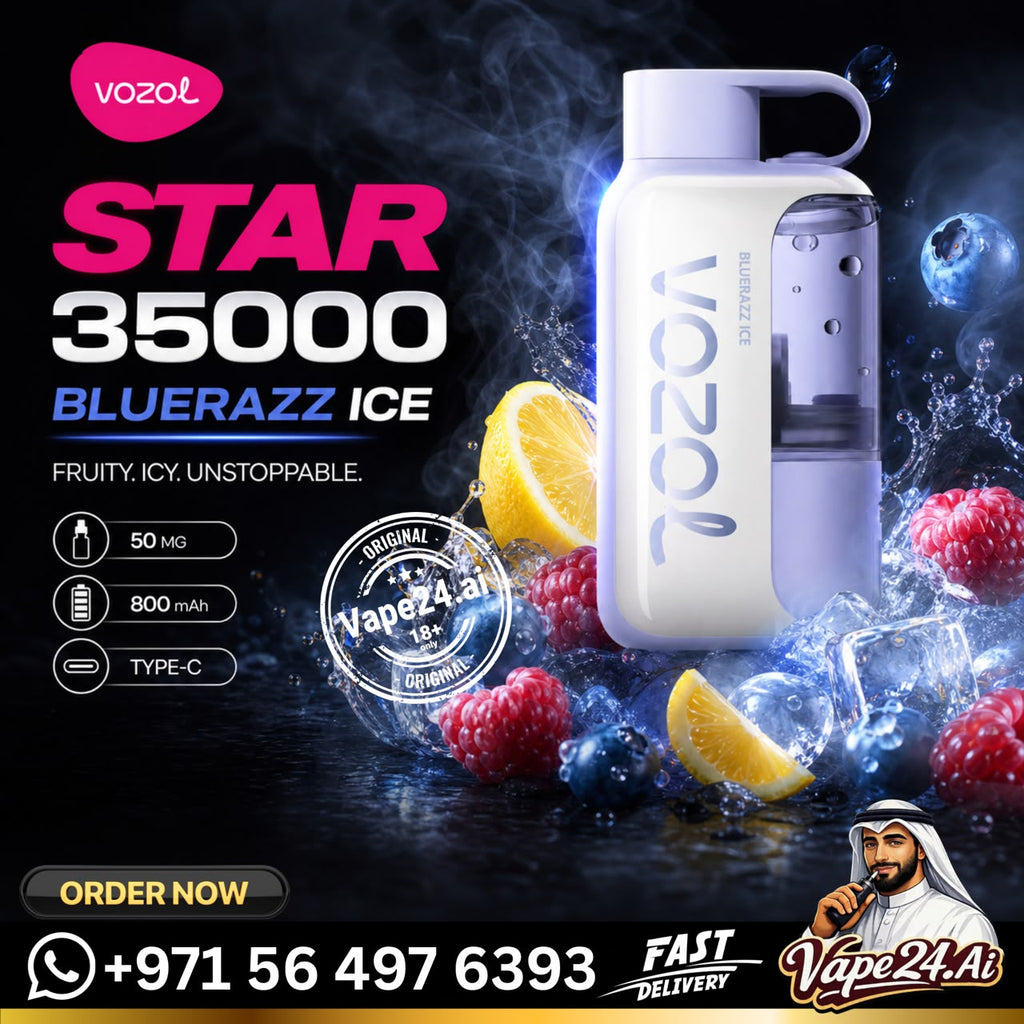 Vozol Star 35k Puffs Disposable Vape Blue Razz Ice