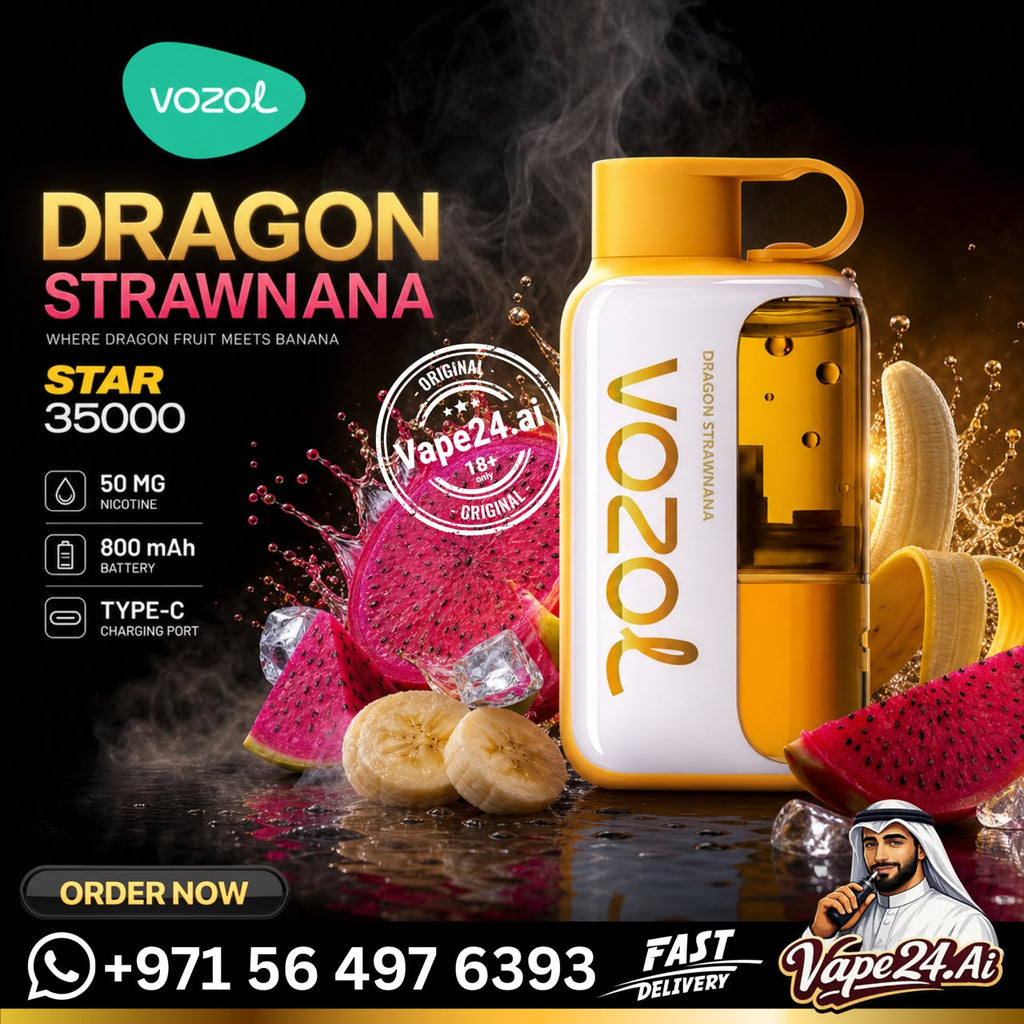 Vozol Star 35k Puffs Disposable Vape Dragon Strawnana
