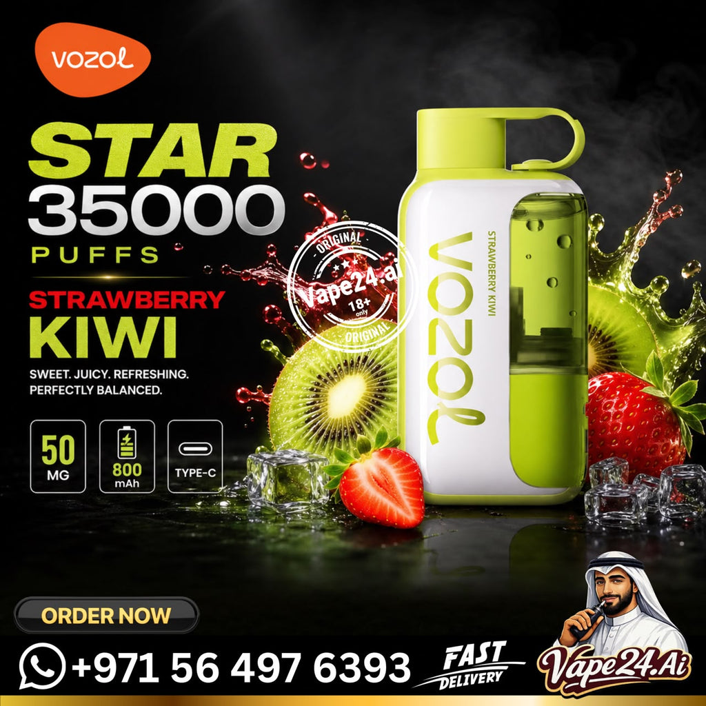 Vozol Star 35k Puffs Disposable Vape Strawberry Kiwi