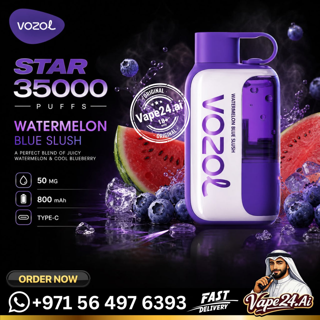Vozol Star 35k Puffs Disposable Vape Watermelon Blue Slush